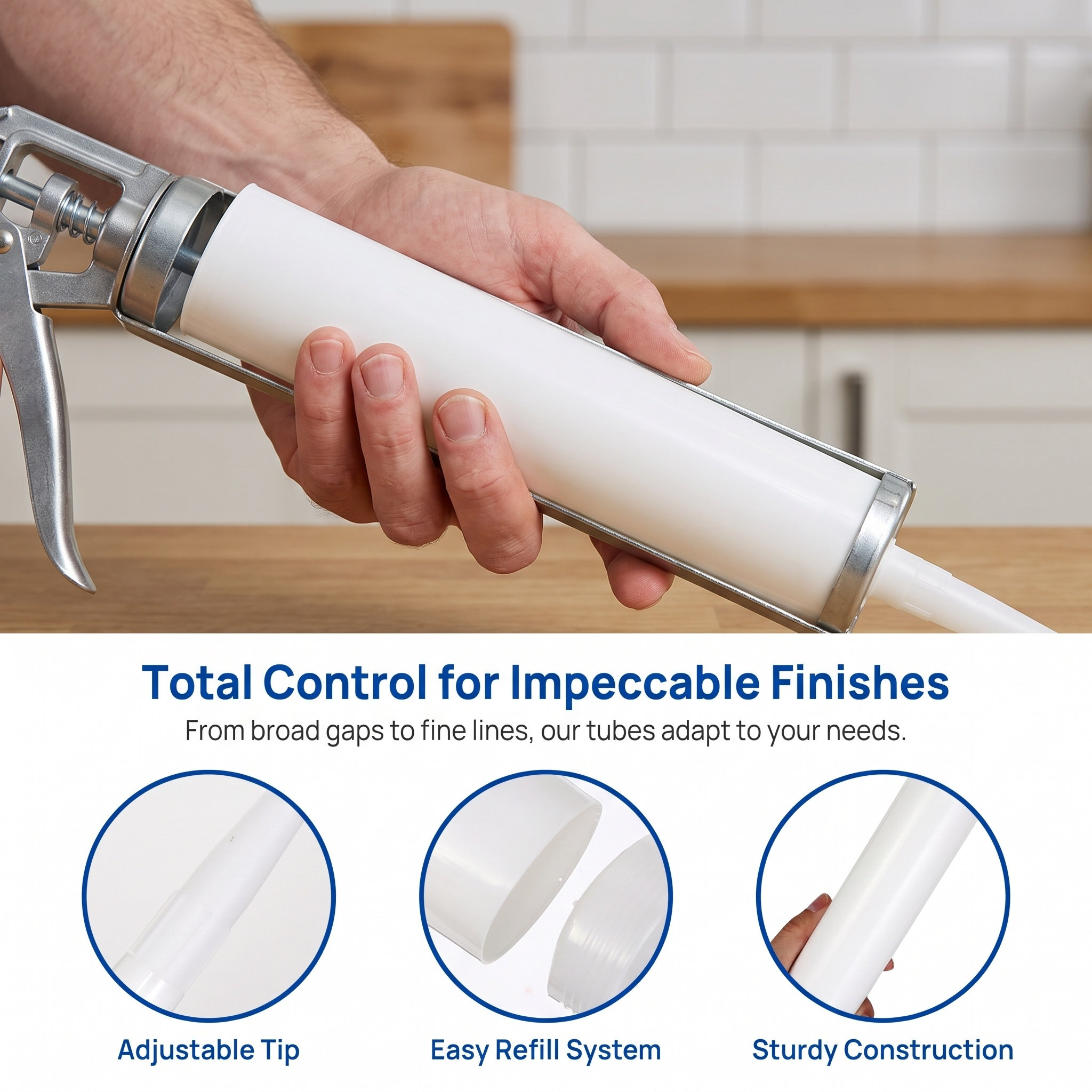 Home Improvement Supplies - 5 Peças de Tubos de Plástico