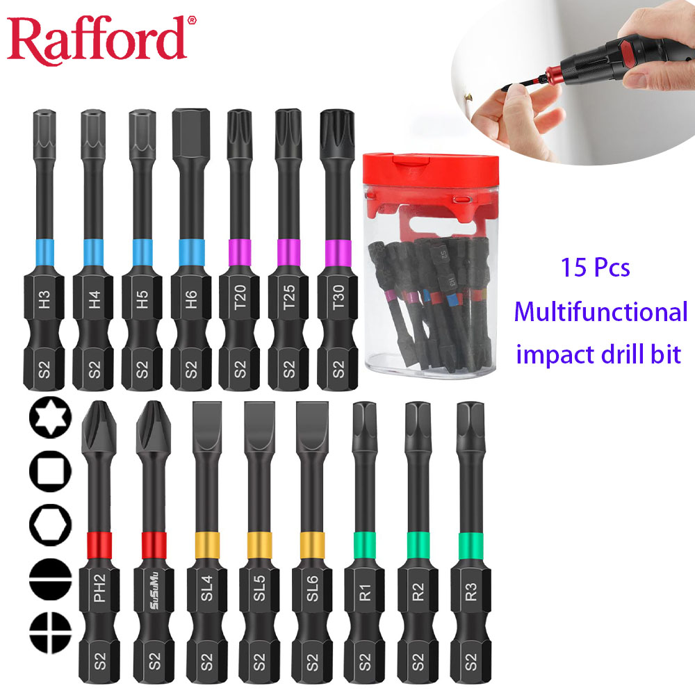 Drill Bit Set - Rafford 15 PCS Impact Ready Conjunto