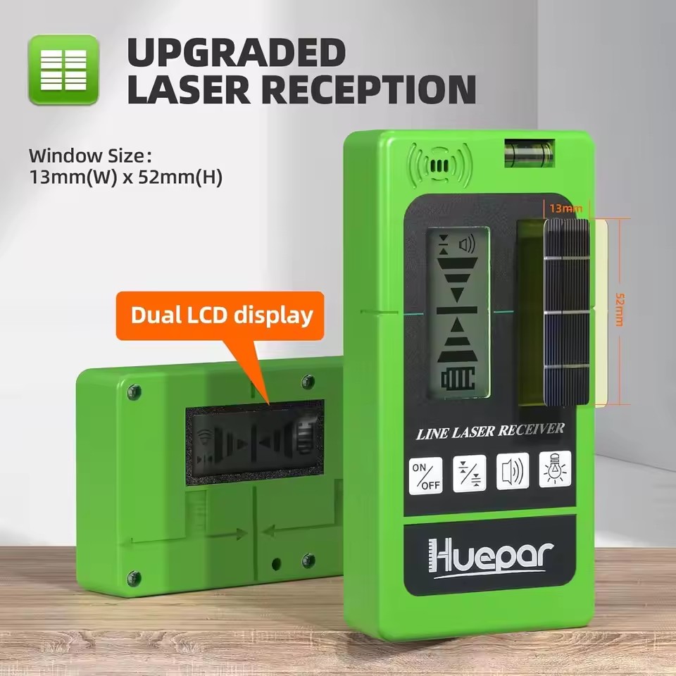 Level Laser Line - Receptor Laser Huepar LR-5RG para Nível