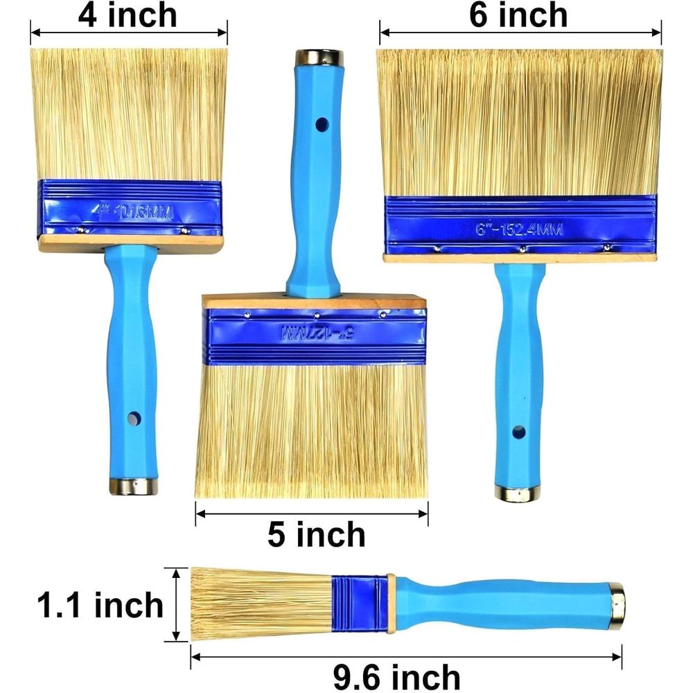 Conjunto Triplo de Pincéis de  - Wood Stain Brush avaliação e preço