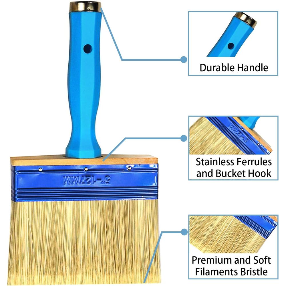 Conjunto Triplo de Pincéis de  - Wood Stain Brush avaliação e preço