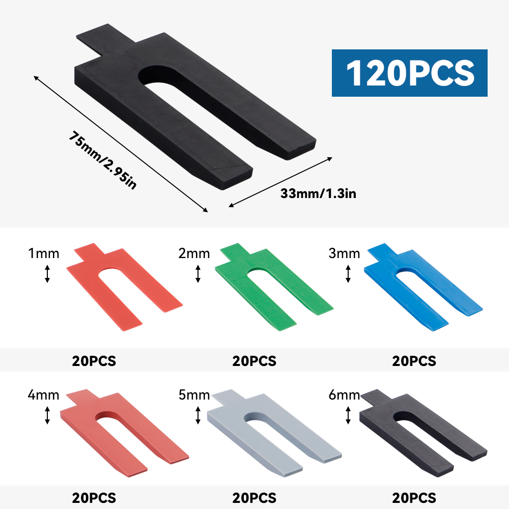 Conjunto de 120 espaçadores ce - Tile Leveling Clip avaliação e preço