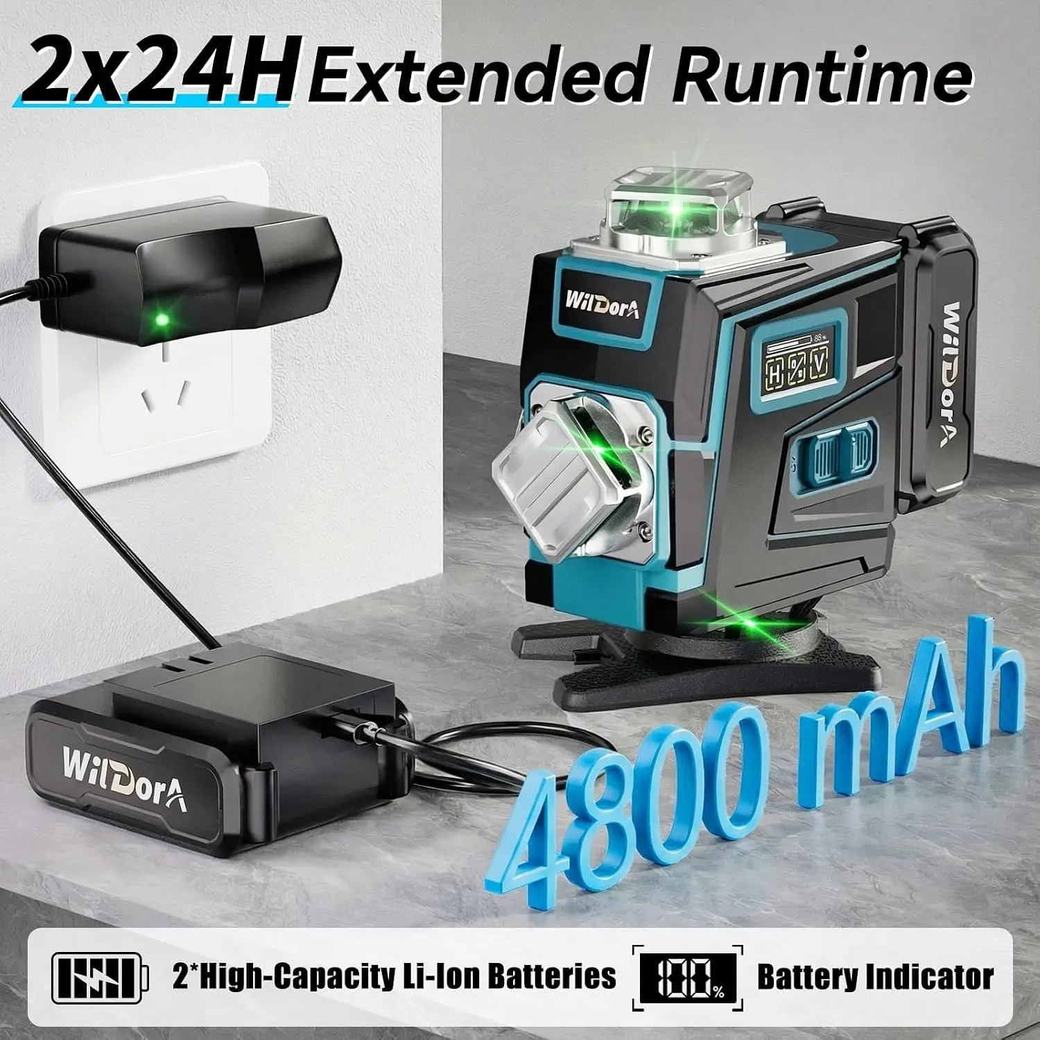 Nível a Laser com Tripé, 4x360 - Level Laser Line avaliação e preço