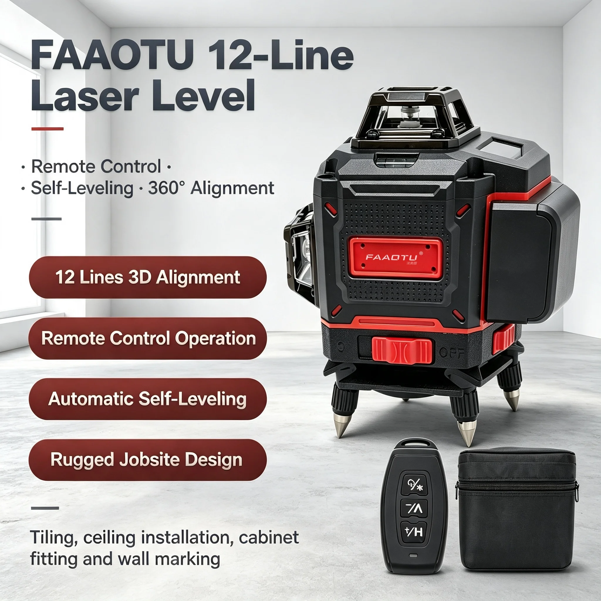 Nível a Laser Digital FAAOTU 3 - Level Laser Line avaliação e preço
