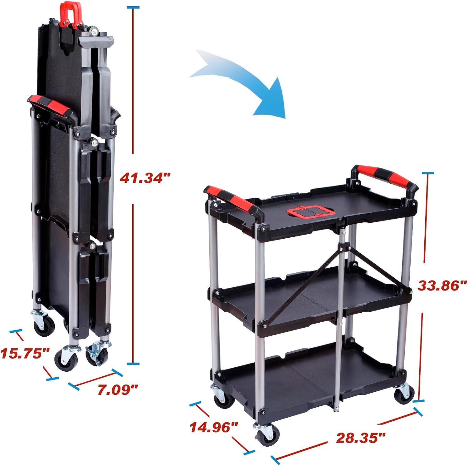 Carrinho de Serviço Dobrável c - Home Improvement Supplies avaliação e preço